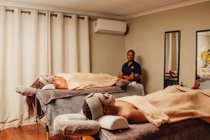 Couples facial treatment